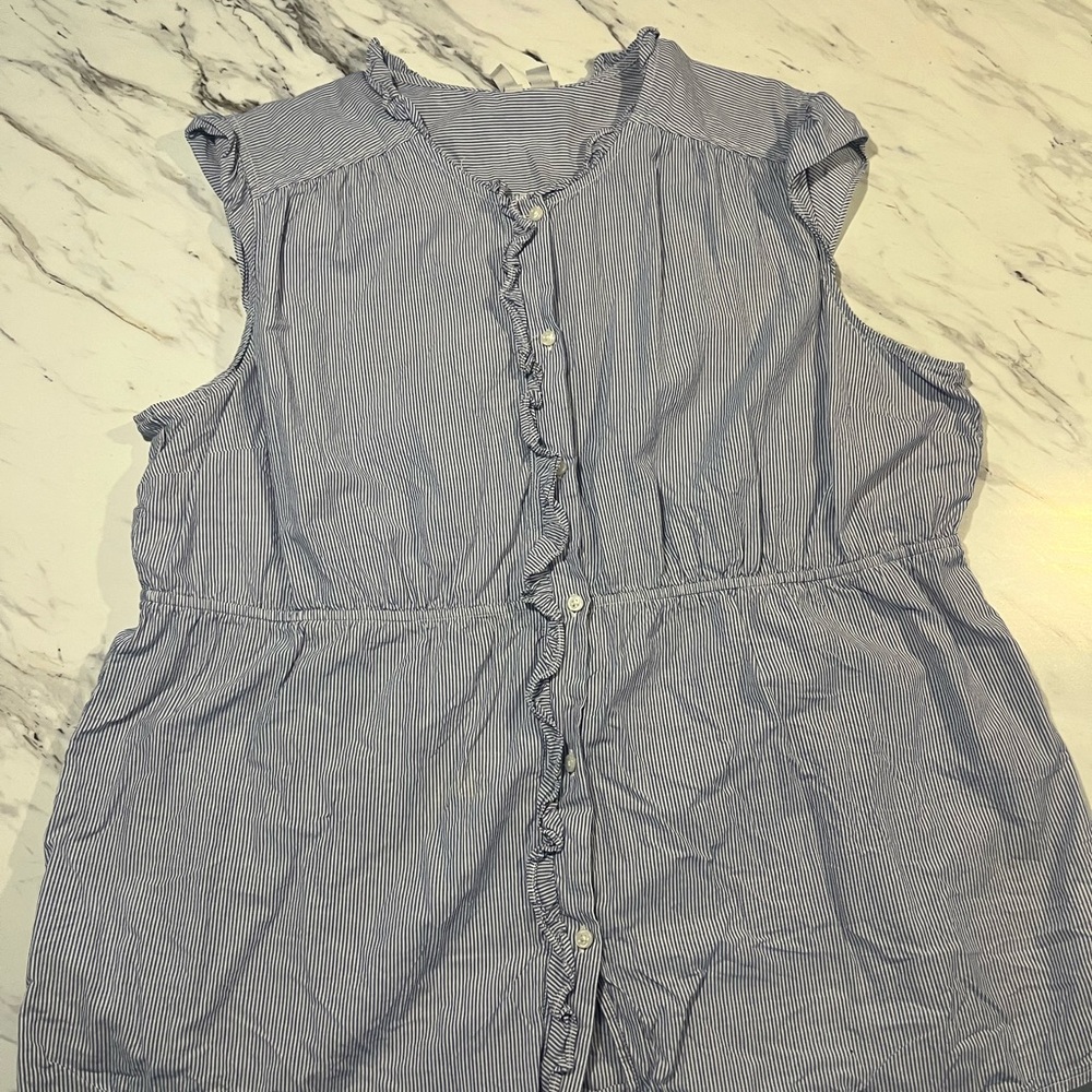 Women's Blue Striped Top